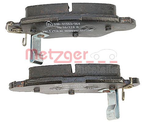 METZGER 1170042 Bremsbelagsatz, Scheibenbremse